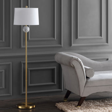 Vaughn 60" Modern Metal/Resin LED Floor Lamp - JONATHAN Y